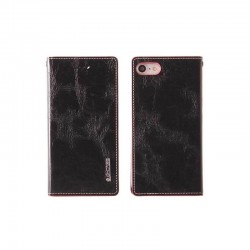 Etui portefeuille G-Case Cuir noir pour iPhone 7 Plus ou iPhone 8 Plus